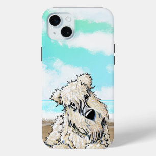 15 Mini Funda para iPhone de Beach Wheaten Terrier