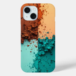 15 Funda para iPhone de bloque de color vibrante