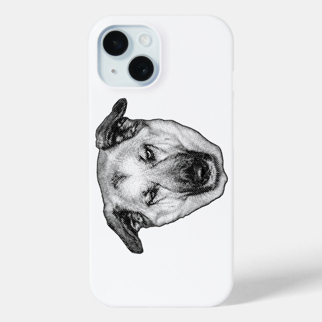Funda De Case-Mate Para iPhone Funda para iPhone de Cabeza de Perro Alegre (Reverso )