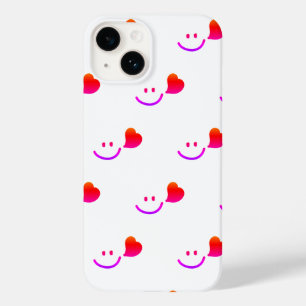 Funda Para iPhone 14 De Case-Mate Funda para iPhone de Cara Sonriente Minimalista -