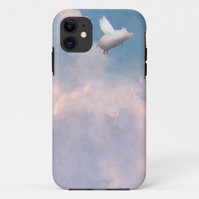 Funda De Case-Mate Para iPhone funda para iphone de cerdo volador (Reverso)