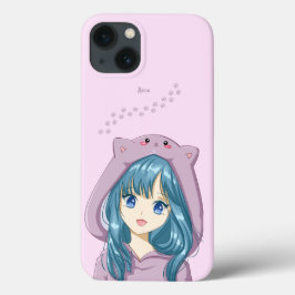 13 Funda para iPhone de chica Meow