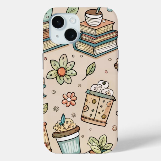 Funda De Case-Mate Para iPhone Funda para iPhone de Coffee Bookish – Estética de  (Reverso )