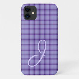 11 Funda para iPhone de Cuadros Morados Bonita con Mo