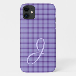 11 Funda para iPhone de Cuadros Morados Bonita con Mo