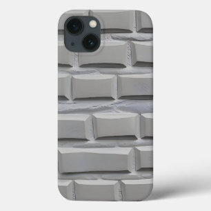 13 Funda para iPhone de diseño de ladrillo gris estil