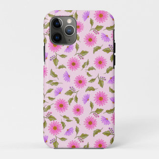 11 Pro Funda para iPhone de flor de margarita floral rosa
