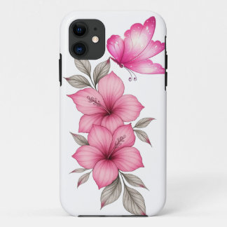 11 funda para iphone de flores rosas