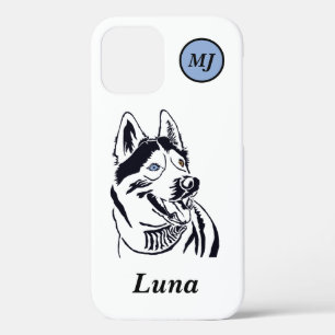 12 Funda para iPhone de Husky Siberiano Personalizabl