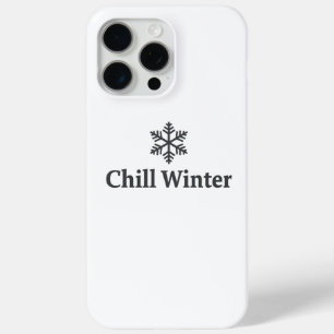 15 Pro Max Funda para iPhone de Invierno Relajante