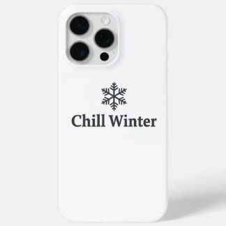 15 Pro Max Funda para iPhone de Invierno Relajante