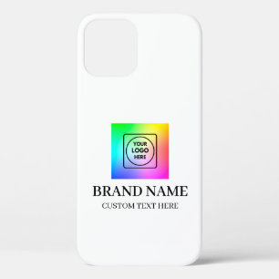 12 Funda para iphone de logotipo empresarial elegante