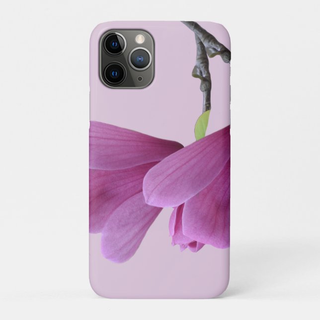 Funda De Case-Mate Para iPhone Funda para iPhone de Magnolia Rosa Pálida (Reverso)