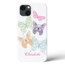 Funda para iPhone de mariposa personalizable