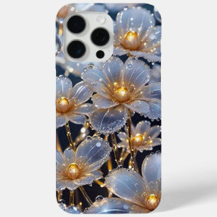 15 Pro Max Funda para iPhone de monograma elegante con brillo