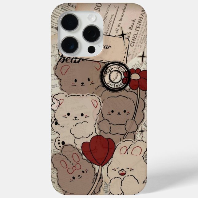 Funda De Case-Mate Para iPhone Funda para iPhone de Osito Marrón Adorable 🐻📱 –  (Reverso )