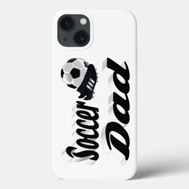 Funda De Case-Mate Para iPhone Funda para iPhone de Papá de Fútbol (Reverso)
