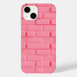 Funda Para iPhone 14 De Case-Mate Funda para iPhone de pared de ladrillo rosa estilo