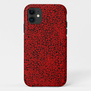 11 Funda para iPhone de Red de Compleja - Rojo y Negr