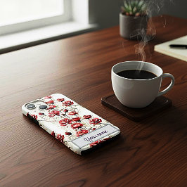 Funda Para iPhone 14 De Case-Mate Funda para IPhone de Rosa Roja Acuarela Vintage I