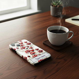 Funda Para iPhone 14 De Case-Mate Funda para IPhone de Rosa Roja Acuarela Vintage I