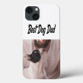 13 Funda para iPhone de texto negro con foto de papá 