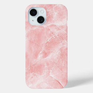 15 Funda para iPhone de textura de mármol rosa suave
