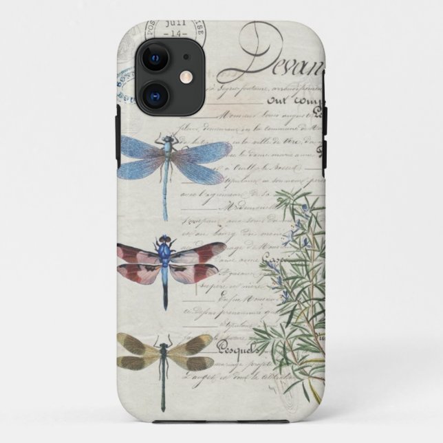 Funda De Case-Mate Para iPhone Funda para iPhone - Diseño de libélula (Reverso)
