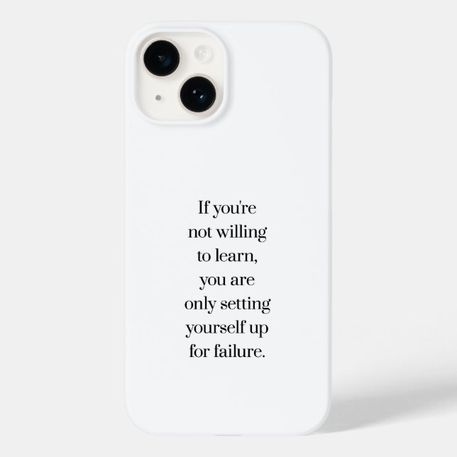 Funda De Case-Mate Para iPhone Funda para iPhone Dispuesto a Aprender (Reverso )
