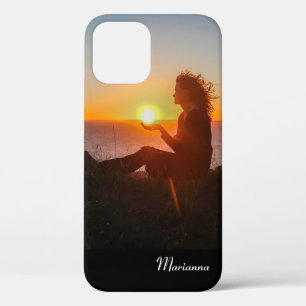 12 Funda para iPhone dura con nombre personalizado y 