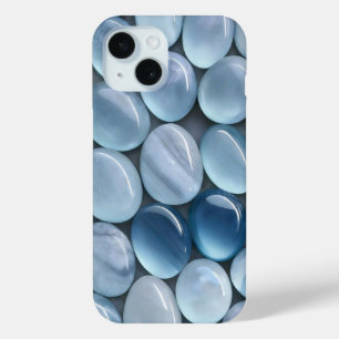 15 Funda para iPhone estética de piedras azules