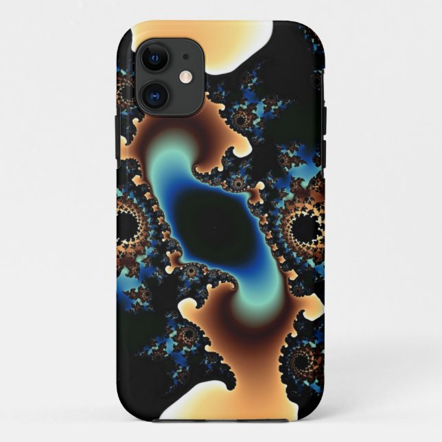 Funda De Case-Mate Para iPhone Funda para iphone fractal torbellino (Reverso)
