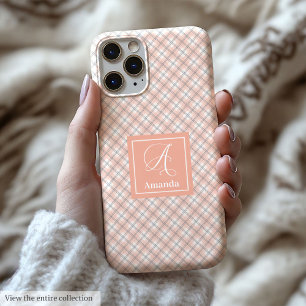 15 Pro Max Funda para iPhone Gris Coral Personalizada Elegant
