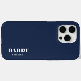 15 Pro Max Funda para iPhone / iPad azul marino personalizada