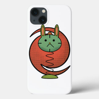 13 Funda para iPhone / iPad Círculo Naranja Gato Verd