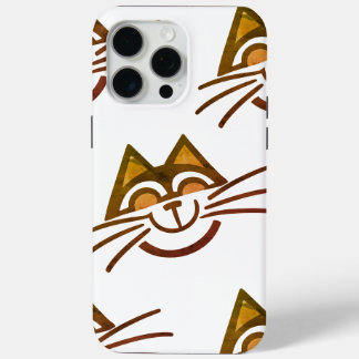 15 Pro Max Funda para iPhone / iPad con diseño de gato minima