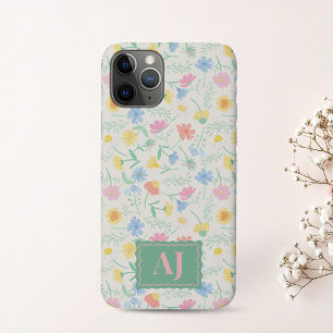 11 Pro Funda para iPhone / iPad con flores silvestres y i