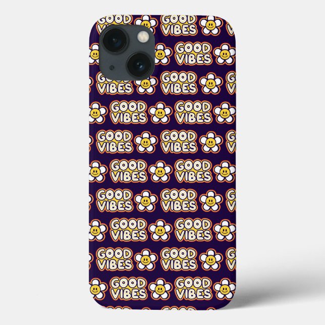 Funda De Case-Mate Para iPhone Funda para iPhone / iPad Daisy Good Vibes (Reverso)