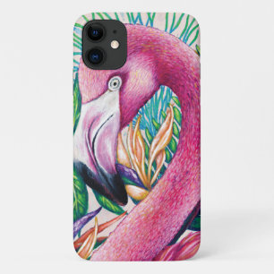 11 Funda para IPhone / IPad de flamenco rosa tropical
