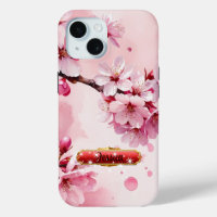 Funda para iPhone / iPad de Flores de Cerezo Rosa 