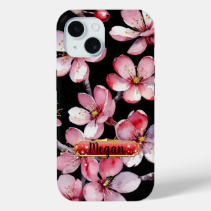15 Funda para iPhone / iPad de flores de cerezo rosad