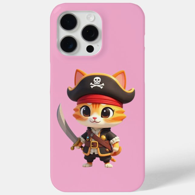 Funda De Case-Mate Para iPhone Funda para iPhone/iPad de Gatito Bebé Pirata  (Reverso )