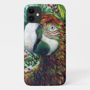 11 Funda para IPhone / IPad de loro floral tropical c