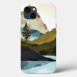 13 Funda para iPhone / iPad de paisaje montañoso acua