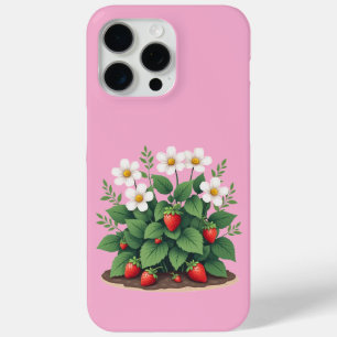 iPhone 15 Pro Max Funda para iPhone/iPad de planta de fresa moderna