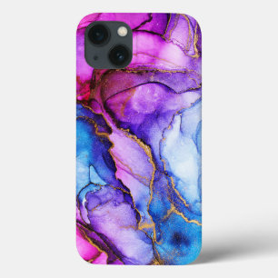 13 Funda para iPhone / iPad de purpura azul con brill