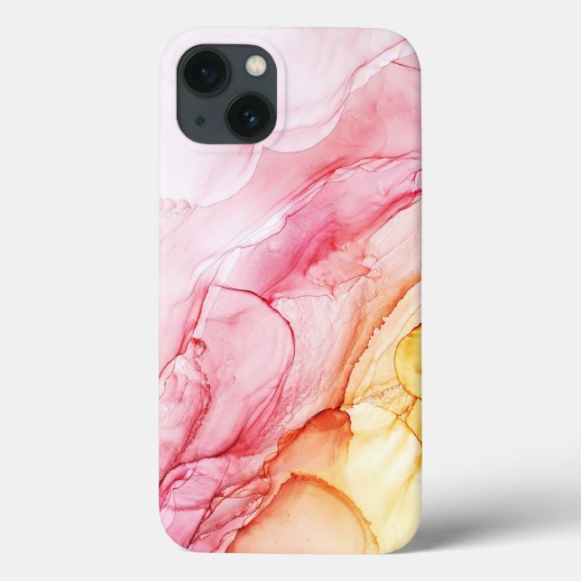 Funda De Case-Mate Para iPhone Funda para iPhone / iPad de purpurina rosa amarill (Reverso)