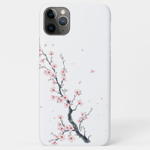 11 Pro Max Funda para iPhone / iPad de rama de flor de cerezo