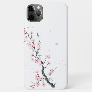 11 Pro Max Funda para iPhone / iPad de rama de flor de cerezo