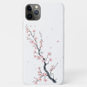11 Pro Max Funda para iPhone / iPad de rama de flor de cerezo